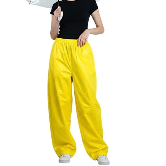 Frogg Toggs yellow waterproof pull on rain pants M - Picture 1 of 15